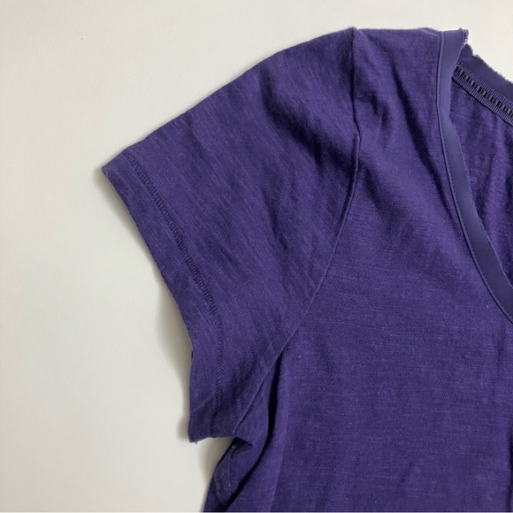 ANTHRO POSTMARK peplum top in plum color - Picture 4 of 7